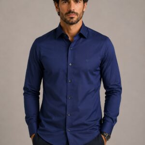 POGGIO CAMISA SOCIAL ML TRICOLINE ACETINADO FIRENZE