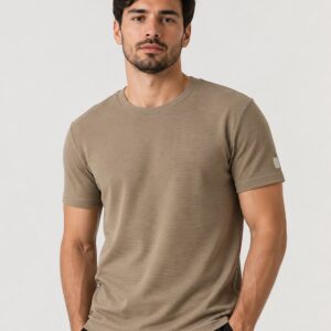 CAMISETA BASICA CANELADA MC REGULAR DLZ